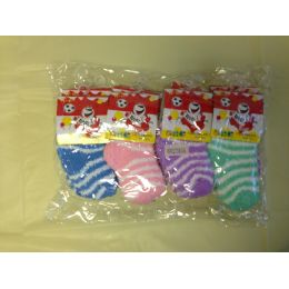 120 Units of Children Fuzzy Socks - Girls Ankle Sock