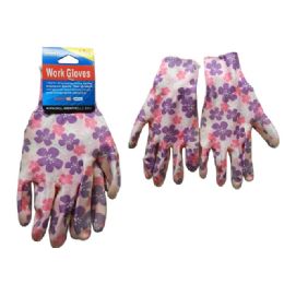 144 Wholesale Working Gloves 1pr W/printed