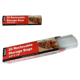 96 Wholesale Reclosable Storage Bags 20pc