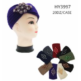 60 Wholesale Women's Assorted Color Headband With Rhinestone