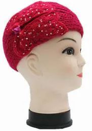 36 Wholesale Womans Winter Headband With Flower Accent
