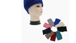 36 Wholesale Ladies Winter Knit Headband Assorted Color