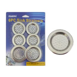 96 Wholesale 6pc Sink Strainers