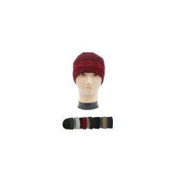 36 Pieces Stylish Assorted Color Winter Beanie Hat With Fleece Lined - Winter Beanie Hats