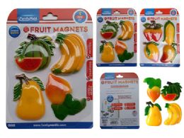 96 Pieces 4pc Fruit Magnets - Refrigerator Magnets