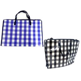144 Wholesale Shopping Bag 19.7x15x6" W/zipper