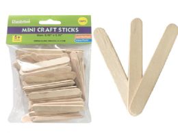 72 Wholesale Craft Stick Mini 100pc