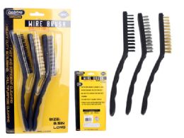 72 Pieces 3pc Wire Brushes - BBQ supplies