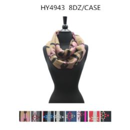 48 Pieces Ladies Winter Infinity Scarves Assorted Color - Winter Scarves