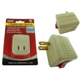96 Wholesale Outlet Adapter With Switch Etl ul
