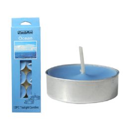 96 Wholesale Candle 12pc Tealight Ocean