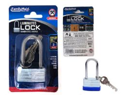 144 Pieces 40mm Long Laminated Lock - Padlocks and Combination Locks