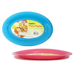 48 Wholesale Plastic Oval Serving Platter