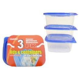 96 Pieces Mid Rectangle Storage Containers - Storage Holders and Organizers