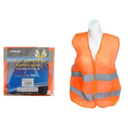 144 Wholesale Safety Vest Reflective Adult