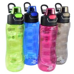24 Pieces Water Bottle With Filter 24oz Flip Top - Drinking Water Bottle