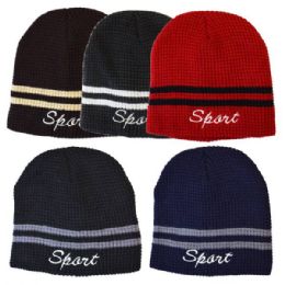48 Pieces Winter Hat Sport Assorted Colors - Fashion Winter Hats