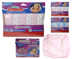 144 Pieces 6pc Baby Wash Cloths - Baby Beauty & Care Items
