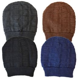 48 Pieces Womens Cable Knit Winter Beanie Hat - Fashion Winter Hats