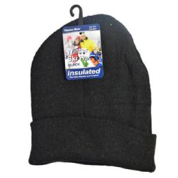36 Units of Winter Beanie Ski Hat Black Only - Winter Beanie Hats