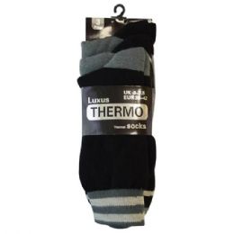 48 Units of Mens Thermo Socks 3pk - Mens Thermal Sock