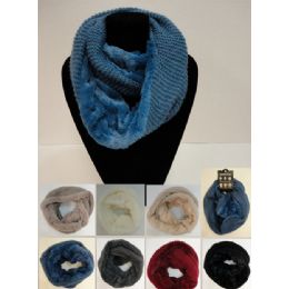 24 Wholesale Knitted Infinity Scarf [plush KniT-Tight Knit]
