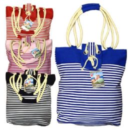 48 Wholesale Fashion Bag Small Stripes