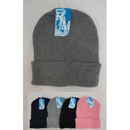 72 Pieces Winter ToboggaN--Solid Color - Winter Beanie Hats
