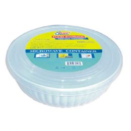 96 Pieces Plastic Container Round White 33oz' - Storage Holders and Organizers