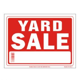 96 Wholesale Sign 9in X 12in Yard Sale