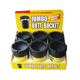 48 Pieces Jumbo Butt Bucket Counter Display - Ashtrays