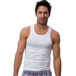 24 Wholesale Finest Quality 3 Pack Men's White A-Shirts Size Small