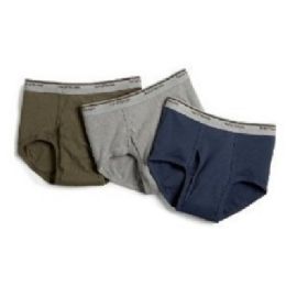 42 Pieces Fruit Of Loom Men's 3 Pack Color Briefs - Mens Underwear