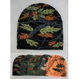48 Pieces Assorted Hardwoods Camo Knitted Beanie - Winter Beanie Hats