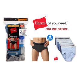 48 Pieces Hanes 6pk Men Briefs W/comfortflex Waistband (slightly Imperfect) - Mens Underwear