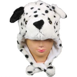 36 Pieces Winter Animal Hat Black And White Dog - Winter Animal Hats
