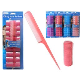 96 Wholesale 4 Piece Cling Hair Roller
