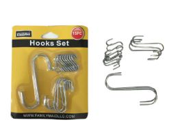 144 Pieces 15 Piece Multipurpose S Hooks - Hooks