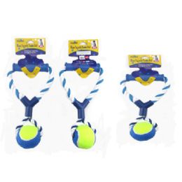 72 Wholesale Rope Tug Whit/ Tennis Ball