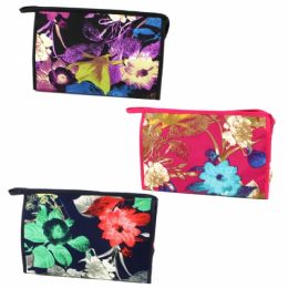 120 Wholesale Large Cosmetic Bag In A Laminate Material In Assorted Prints And Colors