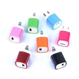 80 Wholesale New Single Usb Wall Charger In Assorted Colors