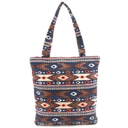 60 Wholesale Canvas Tote Bag In Assorted Prints / Colors