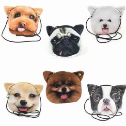 240 Wholesale Cute Dog Or Cat Face Cross Body Bag