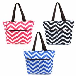 120 Wholesale Satin Tote Bag In Assorted Prints / Colors