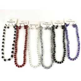 240 Wholesale Crystal With Bling Necklace And Earring Set In Assorted Colors