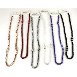 240 Wholesale Crystal Necklace In Assorted Colors