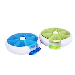 48 Pieces Rotating 7 Day Pill Box - Press The Button And It Rotates To The Next Compartment!! - Pill Boxes and Accesories
