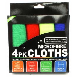 120 Wholesale 4 Pack Of Micro Fiber Cloths