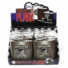 160 Pieces American Cycle Flask In A Retail Counter Box Display - Home Accessories