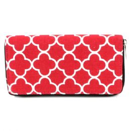 120 Wholesale 1 Zipper Wallet In Asst Prints / Colors